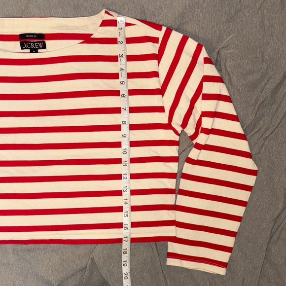 J. Crew Cropped boatneck T-shirt in mariner cotton - Picture 6 of 6